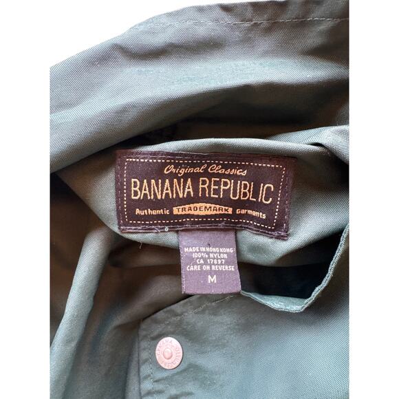 Vintage hunter Green Banana Republic utility nylon M - Picture 7 of 7